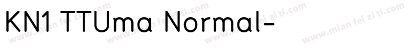 KN1 TTUma Normal字体转换